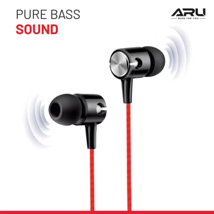 ARU-AEP-16-Wired-In-the-Ear-With-mic---Yes-Red-