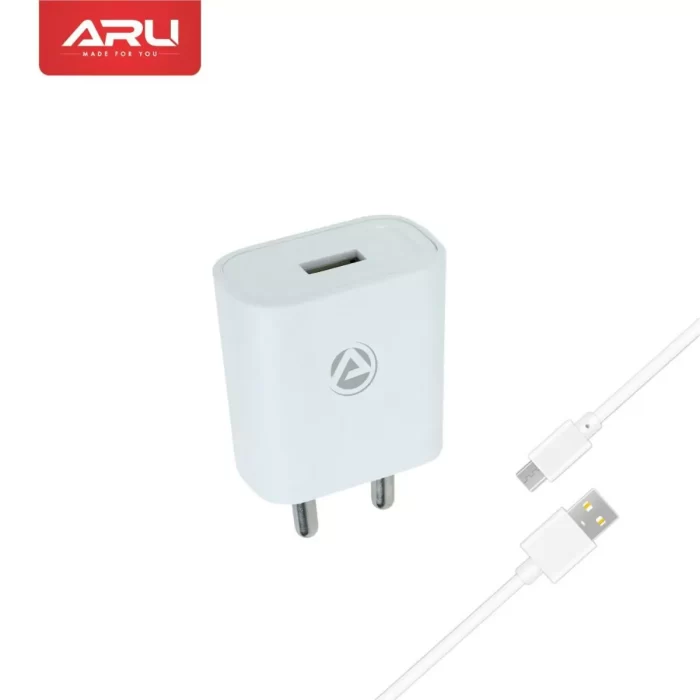 ARU-AR-155-Single-Port-2-A-USB-Charger-White-