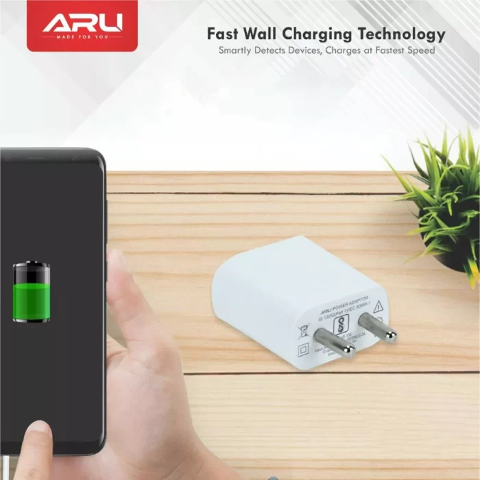 ARU-AR-155-Single-Port-2-A-USB-Charger-White-