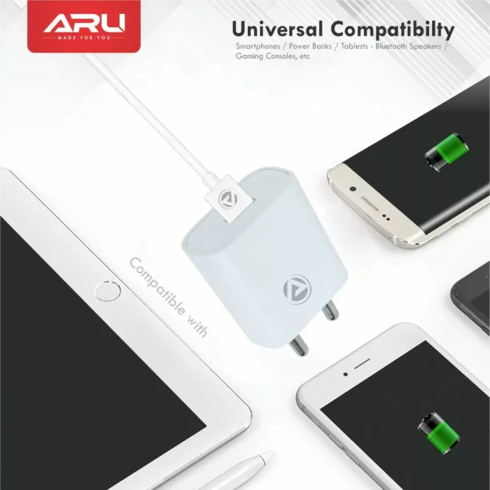 ARU-AR-155-Single-Port-2-A-USB-Charger-White-