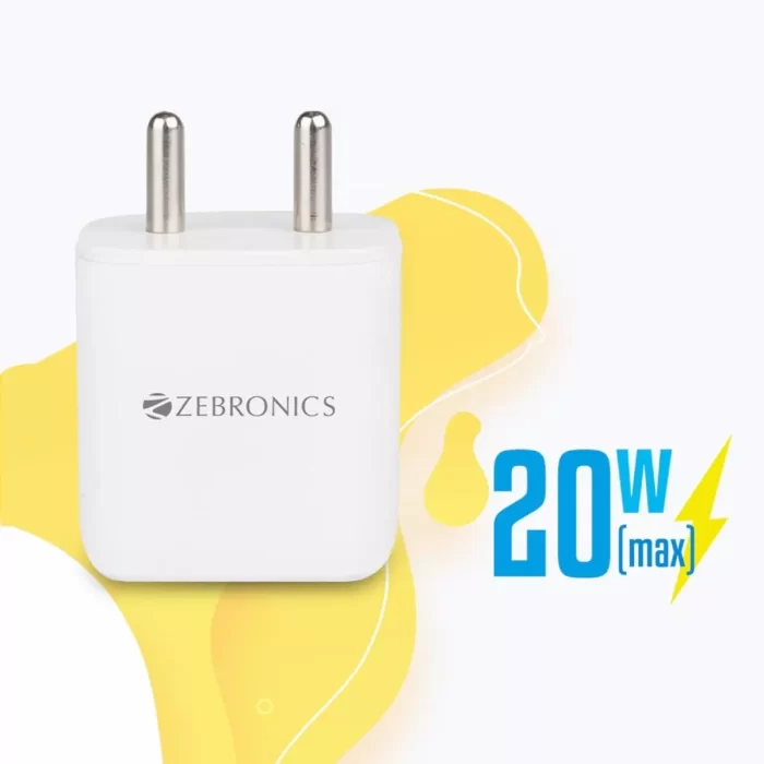 Zebronics-Ma103-B---20W-Type-C-Port-Charger-With-T