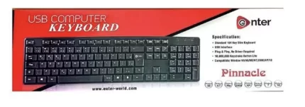 Enter-Pinnacle-Black-Wired-USB-Keyboard