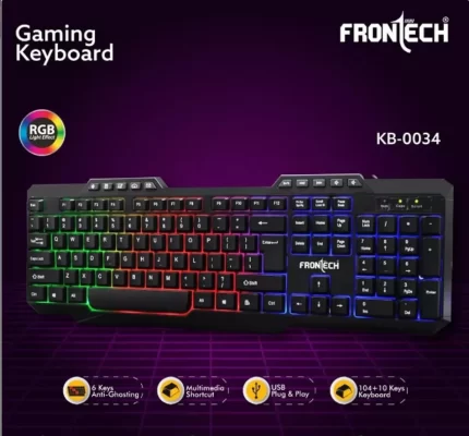 Frontech-KB-0034-X7812-Black-Wired-USB-Keyboard