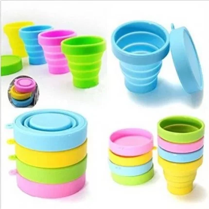 Silicone foldable cup