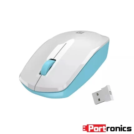 Portronics-Toad-25-White-Blue-USB-2-0-Wireless-Reg